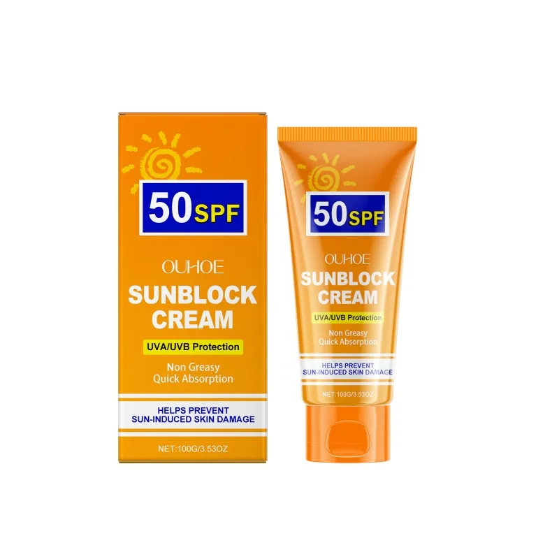 SPF50 Moisturizing Sunscreen Lotion for Face & Body – Refreshing, Lightweight Sunblock for Daily Skin Protection and Repair