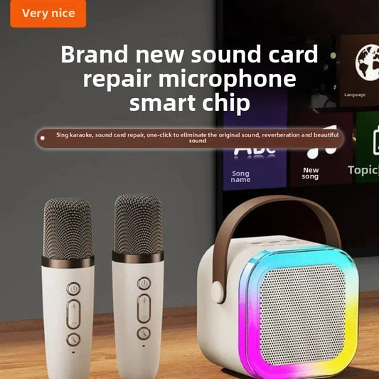 Wireless Handheld Bluetooth Microphone Sound System Set New Generation Karaoke Tool Portable Karaoke Microphone Kit