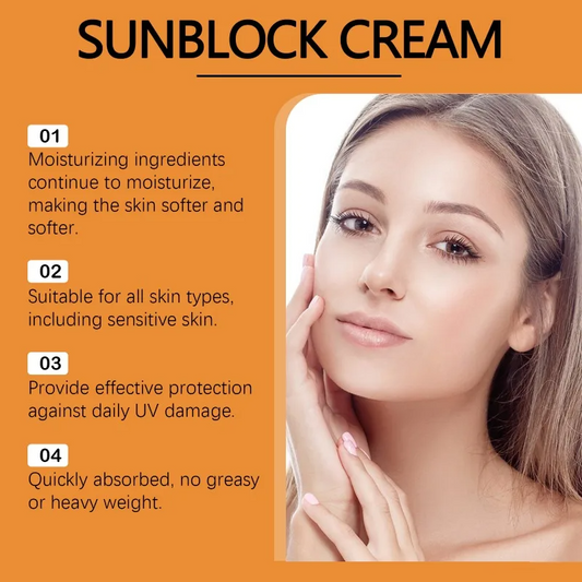SPF50 Moisturizing Sunscreen Lotion for Face & Body – Refreshing, Lightweight Sunblock for Daily Skin Protection and Repair
