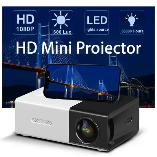 YG300 Mini Projector Portable Projector Wifi Smart 1280 720P Full HD Office Home Theater Video Mini Projector Mobile Projection